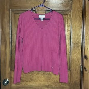 Geneva Pink 100% Cashmere Sweater Size Large